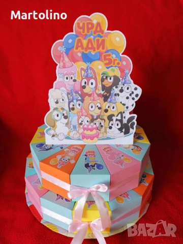 Картонена торта Лило и Стич, снимка 7 - Други - 53015186