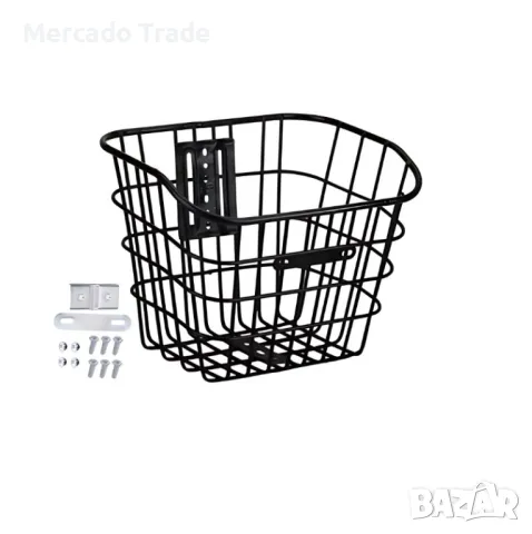 Кошница за велосипед Mercado Trade, Предна, Универсална, Черна