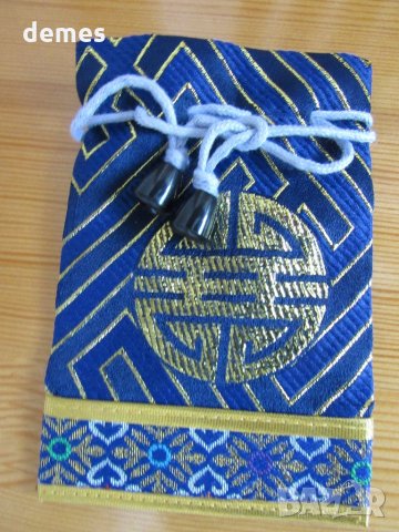 Традиционна торбичка тип пунгия от плат DELL от Монголия-3, снимка 4 - Други ценни предмети - 28727238