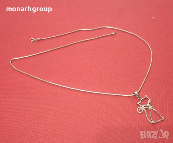 Сребърна верижка, снимка 2 - Колиета, медальони, синджири - 50676029