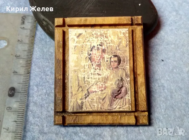ПРЕСВЕТА БОГОРОДИЦА с МЛАДЕНЕЦА ИЗТОЧНОПРАВОСЛАВНА ИКОНКА ПРИНТ ДЪРВО 47634, снимка 7 - Икони - 47917327