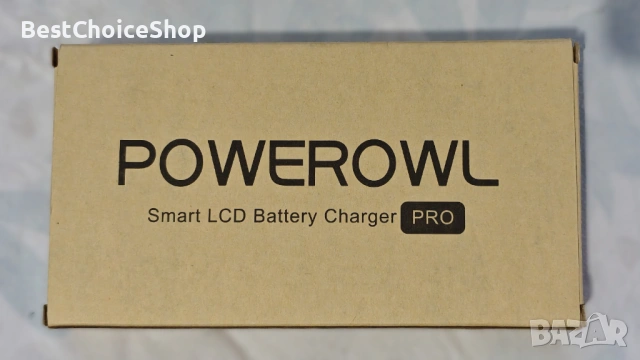 Зарядно устройство за 8 батерии Powerowl, Fast Charge с 8 слота за AA/AAA батерии, LCD дисплей, снимка 3 - Друга електроника - 53254024