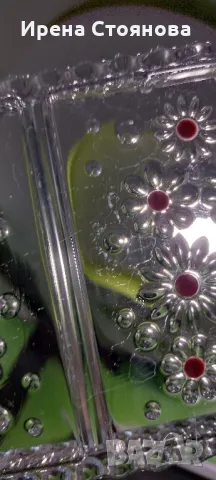 Walther Glas, серия Fabiola. Правоъгълно плато за сервиране с 3 разделения 34/15 , снимка 11 - Чинии - 48199540