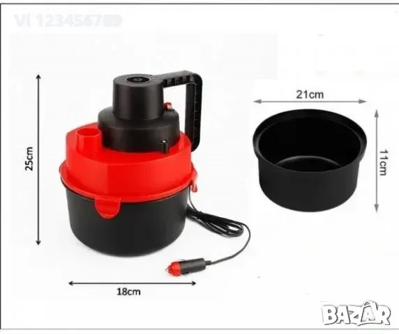 Автомобилна прахосмукачка+Помпа надувни играчки 2 в 1, снимка 3 - Аксесоари и консумативи - 50686700