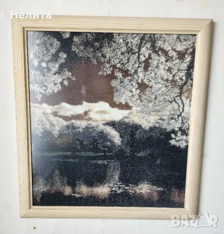 гоблен лепен с кристалчета, снимка 2 - Гоблени - 49331710