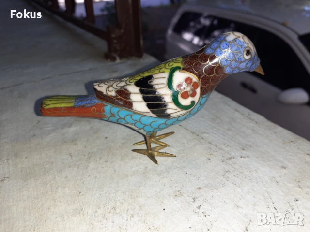 Пиленце клоазоне бронз клетъчен емайл