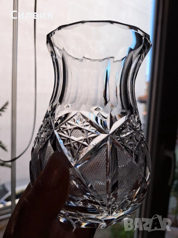 Кристална ваза , снимка 3 - Декорация за дома - 52886945