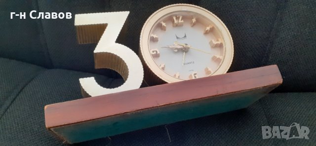 Юбилеен Часовник - плътен месинг ЯПОНСКИ 1970 г., снимка 2 - Стенни часовници - 35014399