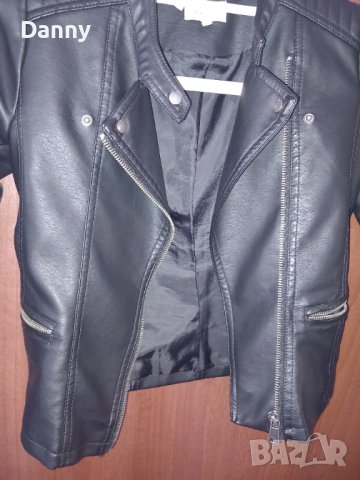 Кожено яке ONLY 140 см, снимка 4 - Детски якета и елеци - 44001219