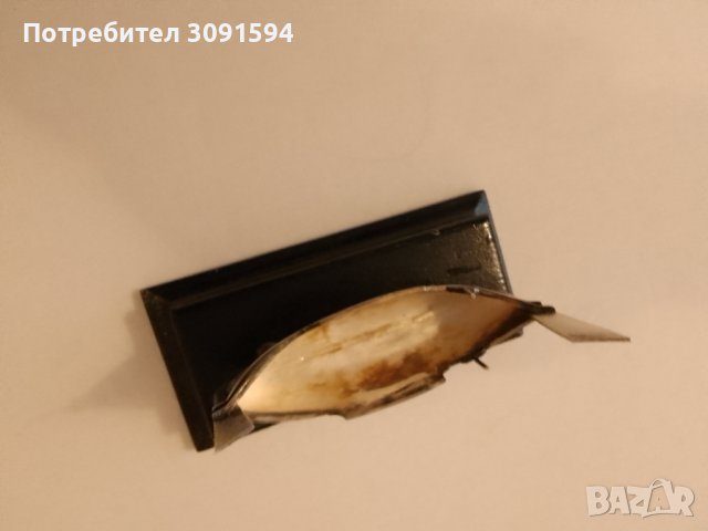 Английски кораб на дървена стоика от сребро проба,925  размери дължина -12см, височината -10см ширин, снимка 6 - Други ценни предмети - 44101410