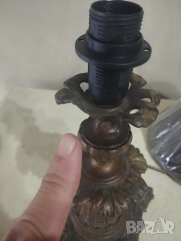 Барокова настолна лампа, снимка 6 - Настолни лампи - 43582796