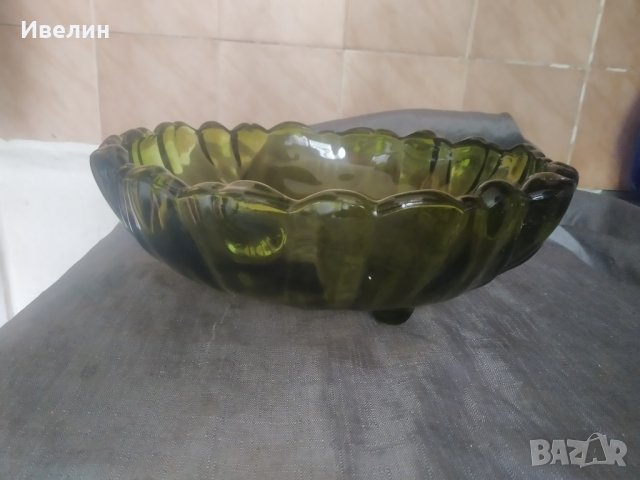 стара кристална купа,фруктиера арт деко, снимка 2 - Антикварни и старинни предмети - 32815039