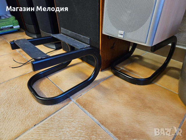 Черни метални стоики за тонколони. Комплекта за 120лв. В отлично състояние. Стават както за малки, т, снимка 2 - Други - 52522494