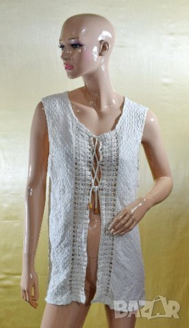 The Roberto Clothing памучен топ бял 100% памук, снимка 2 - Корсети, бюстиета, топове - 33333265