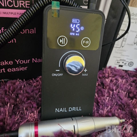 Черна пила за сваляне на геллак с тъч бутони, снимка 4 - Продукти за маникюр - 51224362