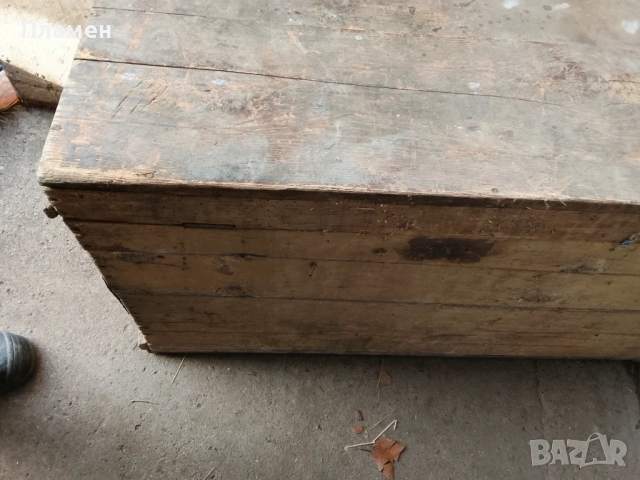 Старинен дървен сандък, снимка 3 - Антикварни и старинни предмети - 53402388