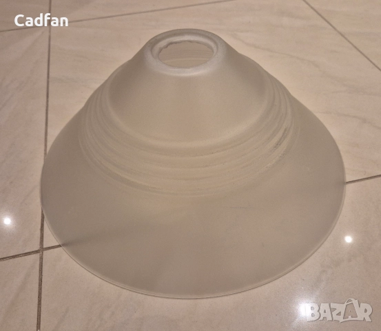 Стъклен лампион за полилей , снимка 2 - Лампиони - 52299872