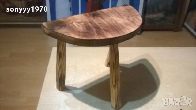 трикрако столче-арт антик-38х32х17см, снимка 10 - Колекции - 28184879