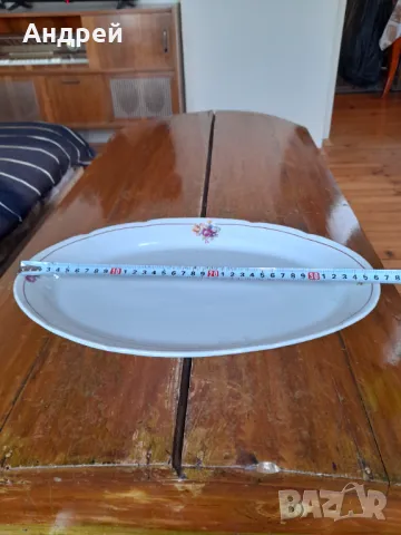 Стара порцеланова чиния,плато #12, снимка 4 - Други ценни предмети - 49317648