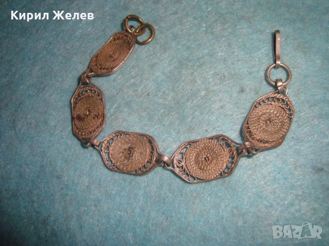 19 ВЕК ФИЛИГРАННА СРЕБЪРНА ГРИВНА СРЕБРО 950 ЮВЕЛИРНА ВЪЗРОЖДЕНСКА РЪЧНА МАЙСТОРСКА ИЗРАБОТКА 25207, снимка 6 - Антикварни и старинни предмети - 34884036