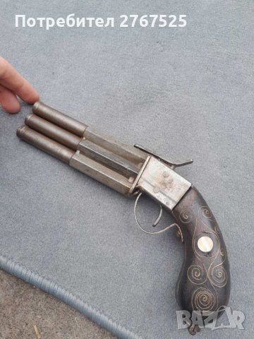 Старa РЕПЛИКA на Капсулен пистолет тип пеперница , снимка 4 - Колекции - 39064969