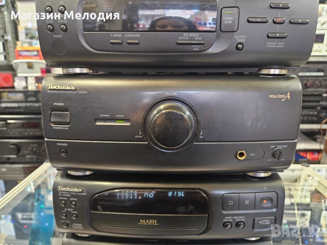 Аудиосистема Technics SE-CH404 Продава се за ремонт или за части. Диска чете, но прескача. Касетите , снимка 7 - Аудиосистеми - 53021522