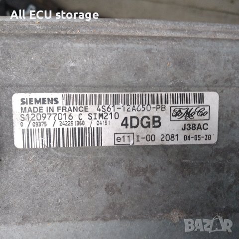 Компютър Двигател ECU Controller 1S4F-12A650-PB BIRO Ford Focus CA52-DB17228EBY, снимка 1 - Части - 43986118