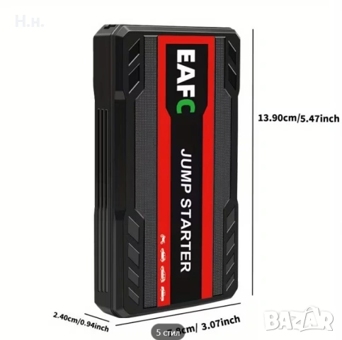 Преносим стартер за автомобили и батерия Power Bank, снимка 2 - Аксесоари и консумативи - 53310799