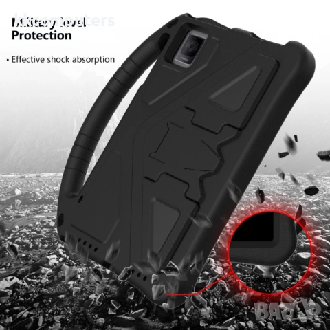 TCL Tab 10 Gen 2 / T-Mobile REVVL Tab / Blackview Oscal Pad 15 Foldable Thumb Kickstand EVA Удароуст, снимка 9 - Калъфи, кейсове - 53234178