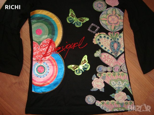 Desigual T-shirt Sofi – нова блуза камбана ръкав, снимка 5 - Блузи с дълъг ръкав и пуловери - 28195125