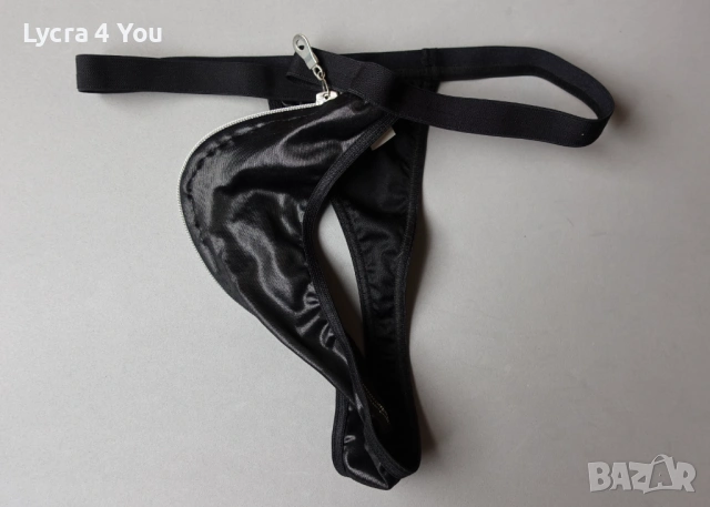 L нови мъжки прашки с кожен ефект и цип отпред, снимка 5 - Бельо - 53375936