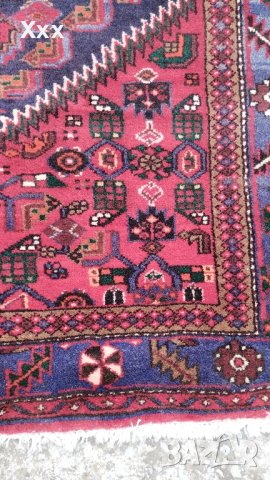 Ръчно тъкан вълнен Ирански килим.Антика за ценители., снимка 7 - Килими - 43698515