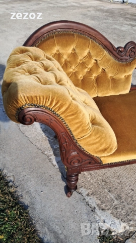 Антикварен диван лежанка, снимка 3 - Дивани и мека мебел - 52570313