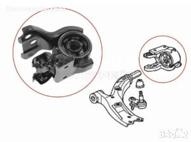 Комплект тампони за заден долен напречен носач на Honda CRV 3 CR-V Хонда црв