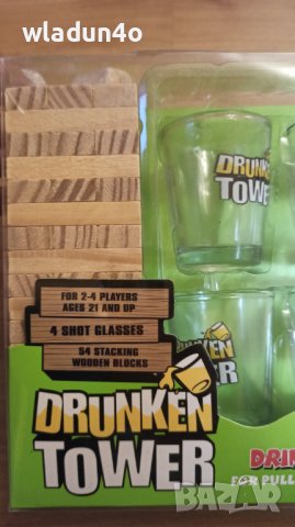 Дженга+шот чашки/Пияна кула-забавна игра за+18г.-25лв-28лв, снимка 7 - Настолни игри - 39428094
