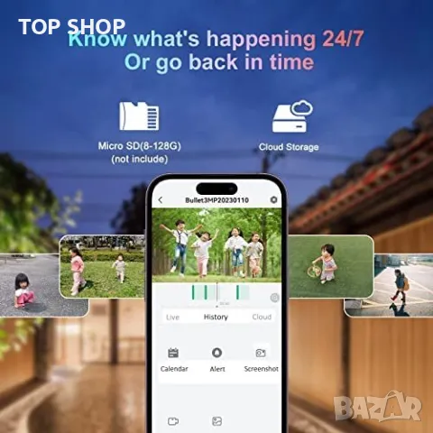 Нова Външна охранителна камера домашно видеонаблюдение Двуканална, снимка 5 - Аналогови камери - 49427422