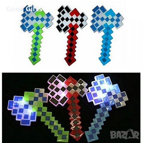 Брадва Майнкрафт Светеща + Звук , 38см