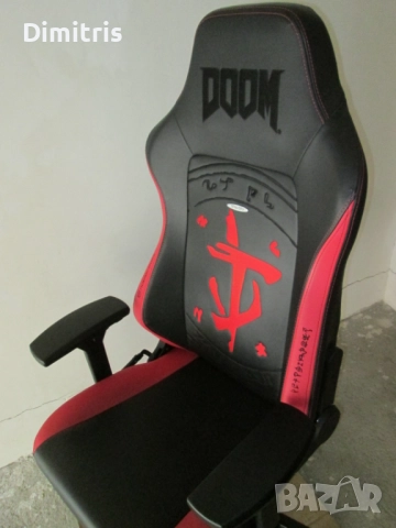 Геймърски стол Noblechairs Hero DOOM Edition , снимка 12 - Столове - 48942636