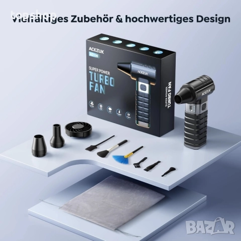 Чисто нова мини въздушна духалка ACEZUK с 200 000 об/мин за комплект за почистване на компютър..., снимка 7 - Друга електроника - 51637922