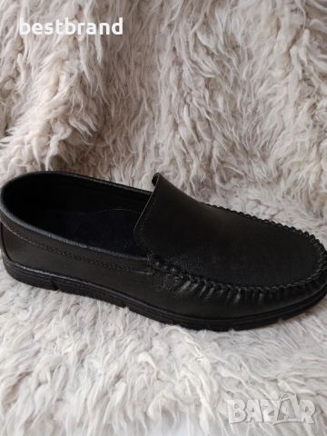 Мъжки мокасини от изкуствена кожа, много леки, два цвята код 40/30, снимка 5 - Маратонки - 51729243