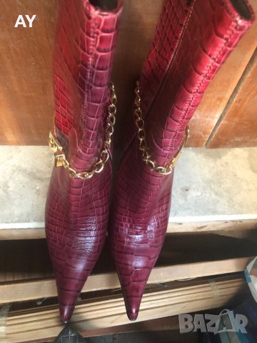 Дамски боти естествена кожа, снимка 2 - Дамски боти - 34879144