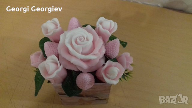 цветя от глицеринов сапун, снимка 11 - Стайни растения - 35563929