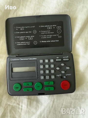 Калкулатор за креатининов клирънс Jansen cilag eprex, снимка 2 - Друга електроника - 50846747