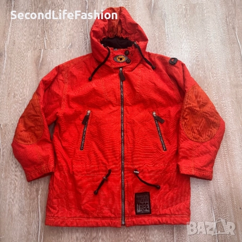 Мъжко зимно ски яке Tokka Tribe By Luhta Vintage, размер L, оранжево, с качулка