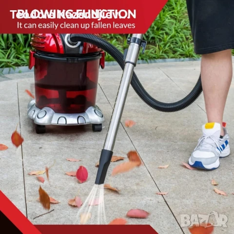 Прахосмукачка с воден филтър Voltz, 1200W-1400W, 15л., Червена, снимка 4 - Прахосмукачки - 50637357