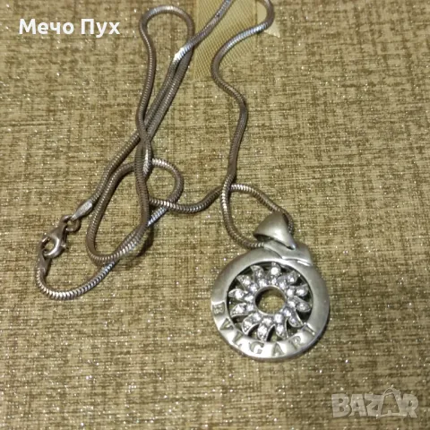 Сребърно колие с висулка (306), снимка 5 - Колиета, медальони, синджири - 48104063