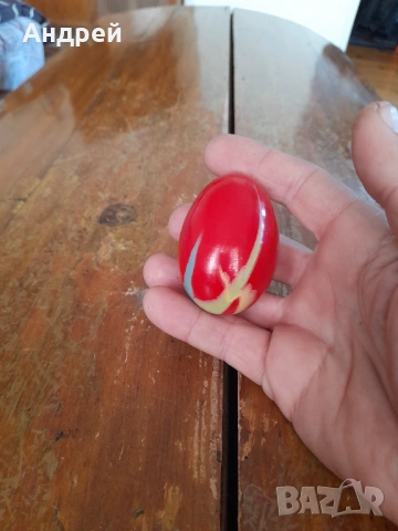 Старо дървено яйце #13, снимка 2 - Други ценни предмети - 53248131