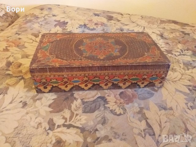 Стара дървена кутия 22см/12см/5см, снимка 8 - Декорация за дома - 28059377