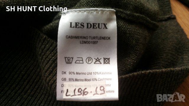 LES DEUX 90% Merino Wool 10% Cashmere размер L поло 90% Мерино вълна 10% Кашмир - 478, снимка 12 - Пуловери - 43504934
