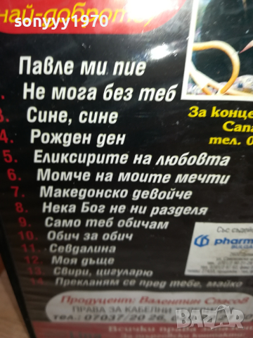 СЕВДАЛИНА И ВАЛЕНТИН СПАСОВИ-VHS VIDEO ORIGINAL TAPE 1903241630, снимка 12 - Други музикални жанрове - 44842087
